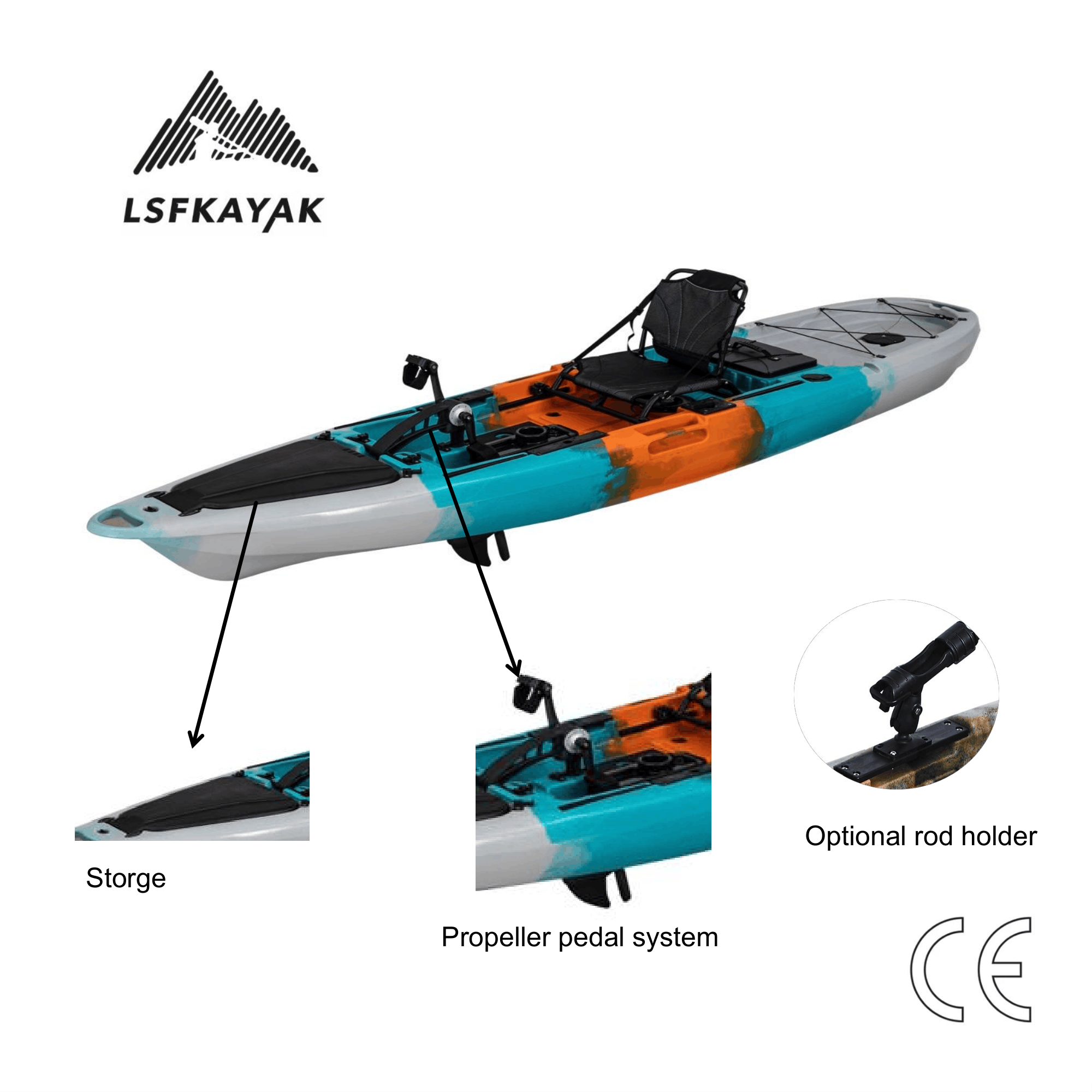 Mirage Propel 12ft PRO Pedal D - огляд і ціна Fishing Kayak Pedal Drive
